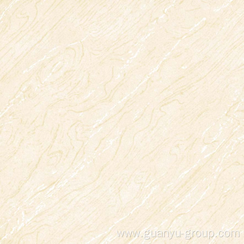 Simple Pattern Ivory White Polished Porcelain Tile